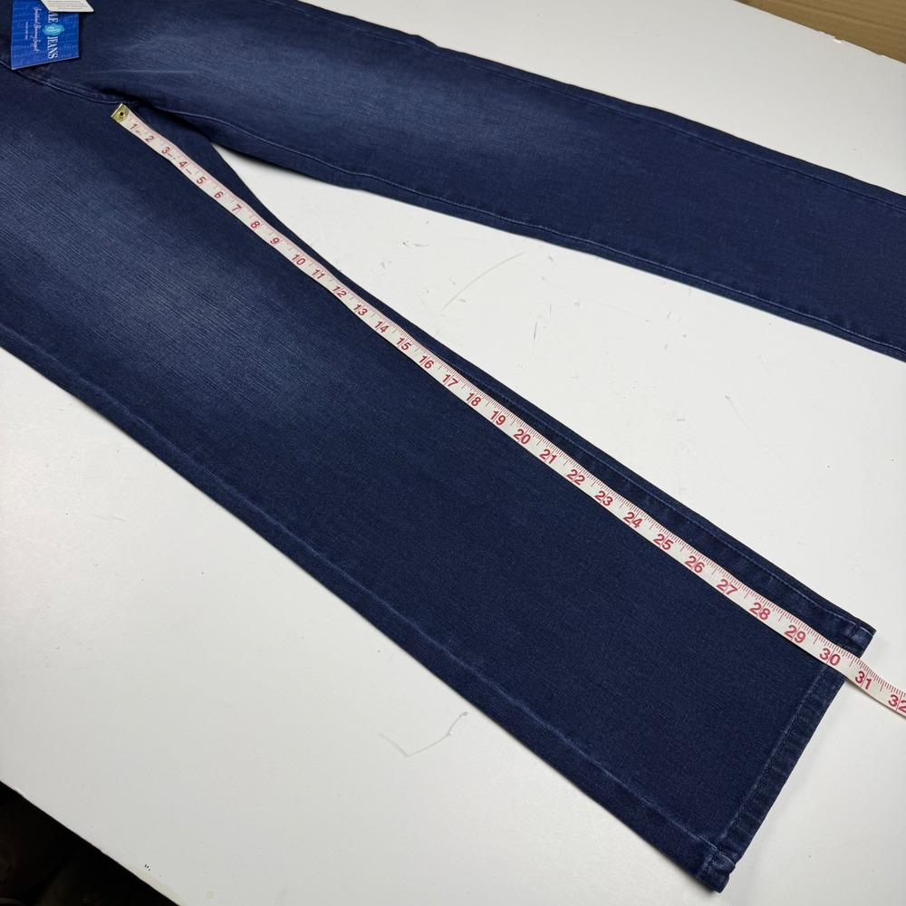 Women’s Dark Blue Straight-Leg Jeans Size 12 - Picture 9 of 13
